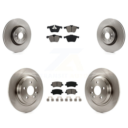 Disc Brake Rotors And Semi-Metallic Pads Front Rear Kit For Volvo S60 V70