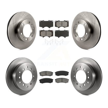 Disc Brake Rotors Semi-Metallic Pad Front Rear Kit For Toyota 4Runner FJ Cruiser