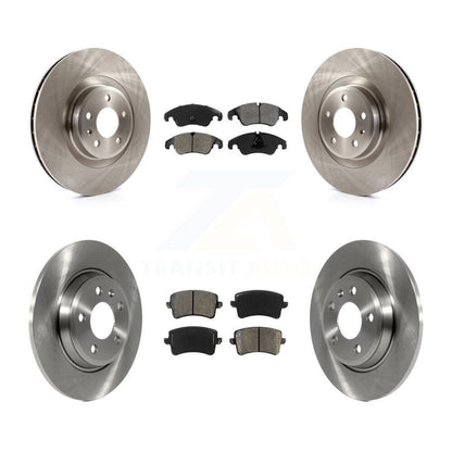 Disc Brake Rotors And Semi-Metallic Pads Front Rear Kit For Audi Q5