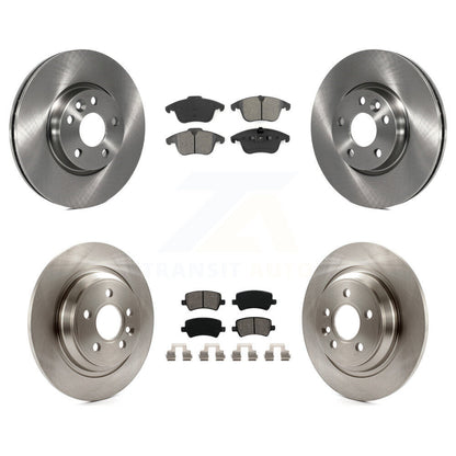 Disc Brake Rotors And Semi-Metallic Pads Front Rear Kit For Volvo S60