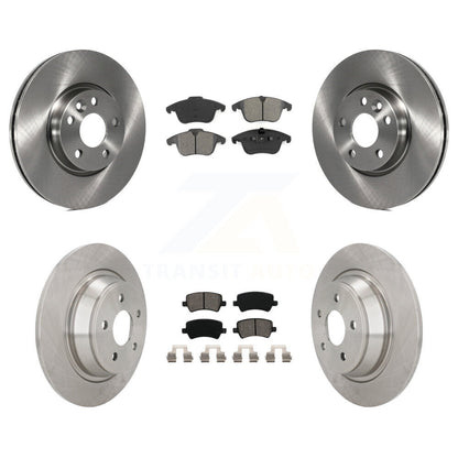Brake Rotor & Semi-Metallic Pad Front Rear Kit For 12-15 Land Rover Range Evoque