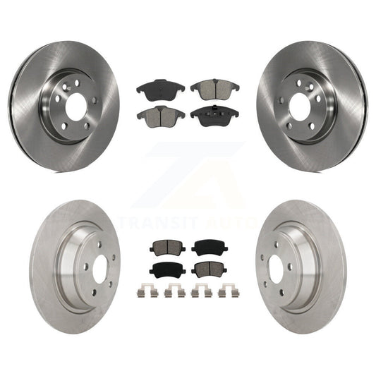 Brake Rotor & Semi-Metallic Pad Front Rear Kit For 12-15 Land Rover Range Evoque