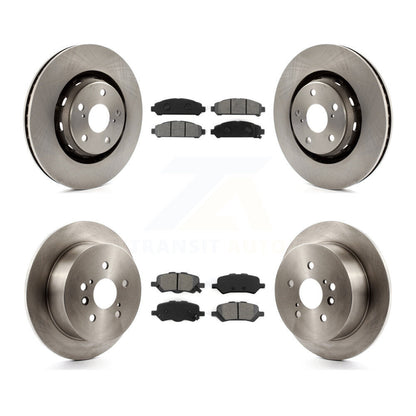 Disc Brake Rotor And Semi-Metallic Pad Front Rear Kit For 2009-2016 Toyota Venza
