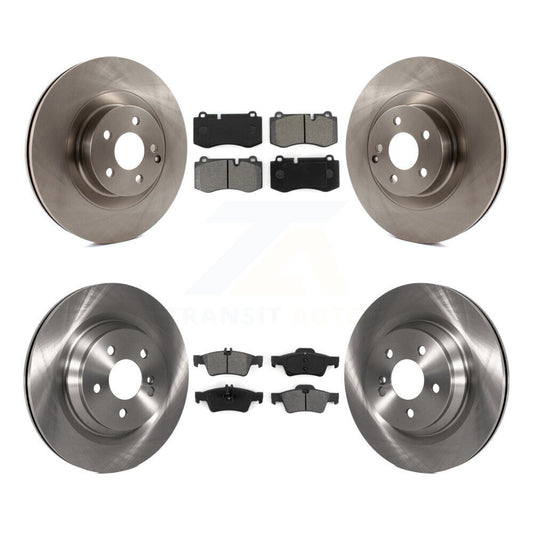 Brake Rotor & Semi-Metallic Pad Front Rear Kit For Mercedes-Benz S550 S450 SL550