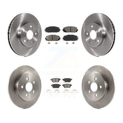 Disc Brake Rotors Semi-Metallic Pad Front Rear Kit For Toyota Prius Lexus CT200h