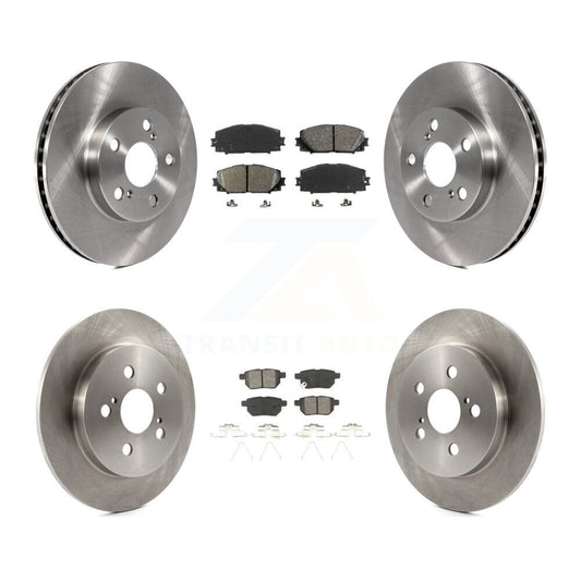 Disc Brake Rotors Semi-Metallic Pad Front Rear Kit For Toyota Prius Lexus CT200h