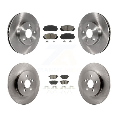 Disc Brake Rotors And Semi-Metallic Pads Front Rear Kit For Lexus CT200h