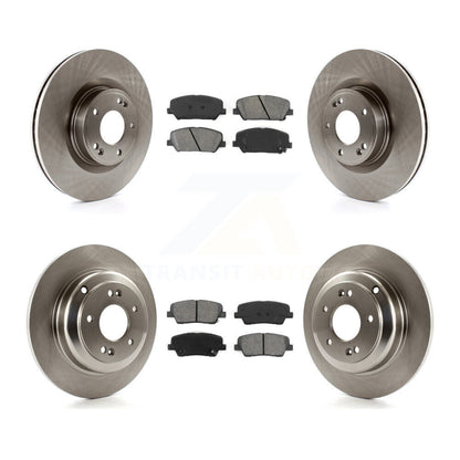 Disc Brake Rotors And Semi-Metallic Pad Front Rear Kit For Hyundai Genesis Coupe