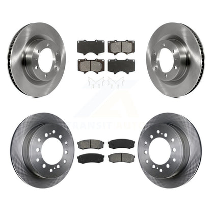 Disc Brake Rotor Semi-Metallic Pad Front Rear Kit For Toyota 4Runner Lexus GX460
