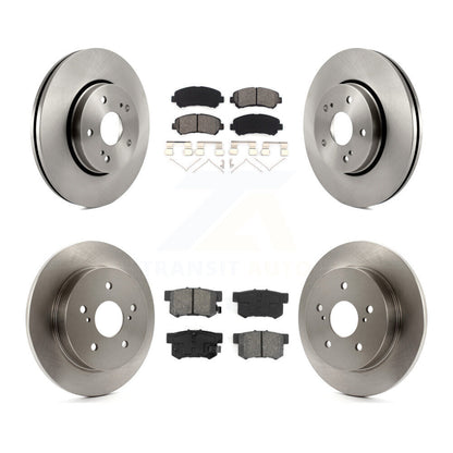 Disc Brake Rotor & Semi-Metallic Pad Front Rear Kit For 2010-2013 Suzuki Kizashi