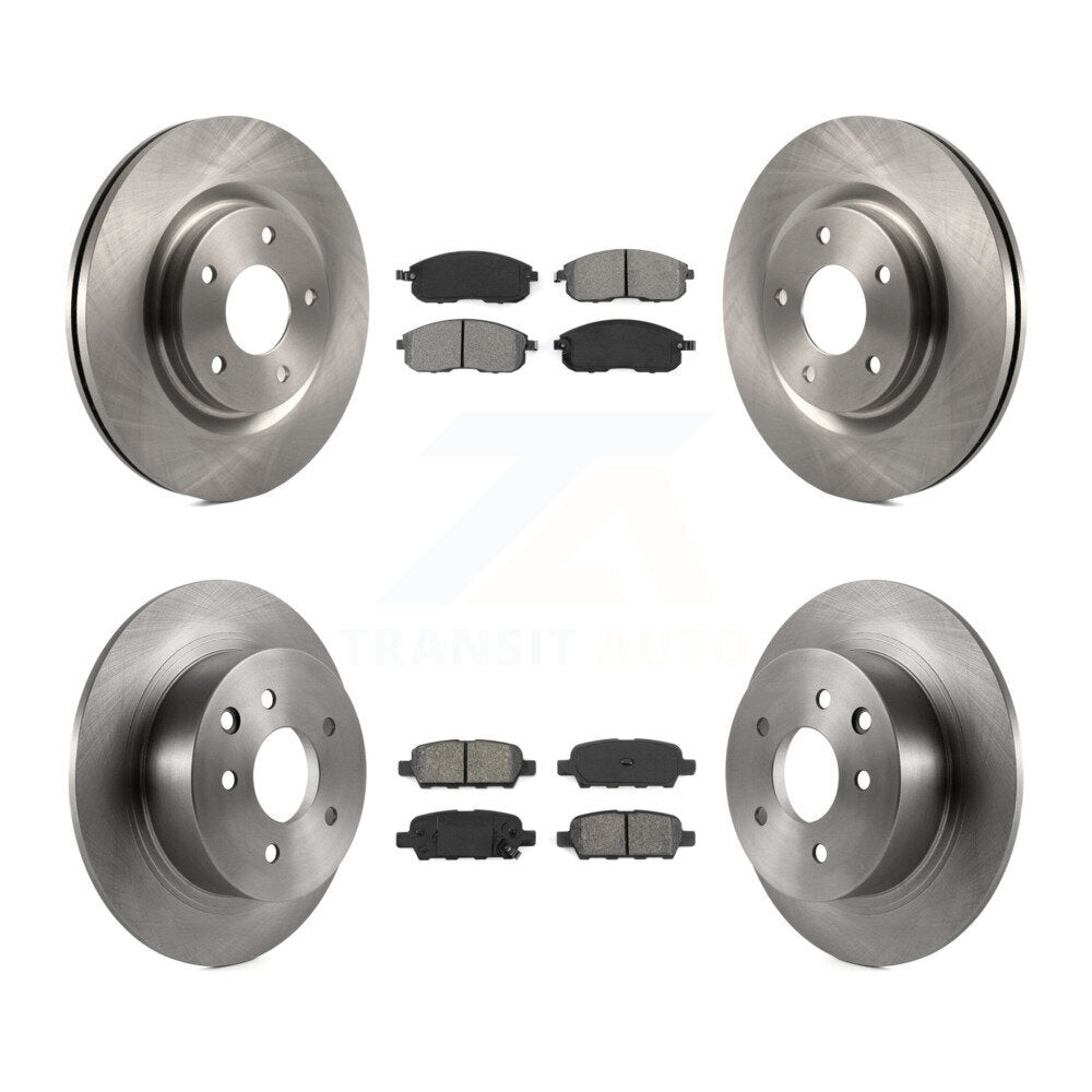 Disc Brake Rotors And Semi-Metallic Pads Front Rear Kit For Nissan Sentra Juke