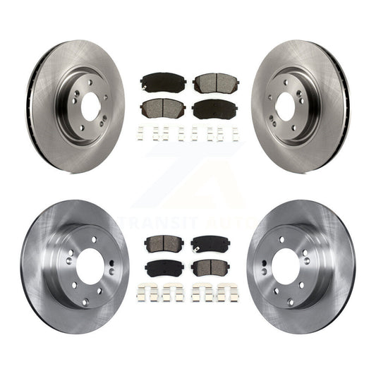 Disc Brake Rotor Semi-Metallic Pad Front Rear Kit For Hyundai Tucson Kia Cadenza