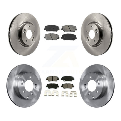 Disc Brake Rotors And Semi-Metallic Pads Front Rear Kit For Kia Optima 2.0L