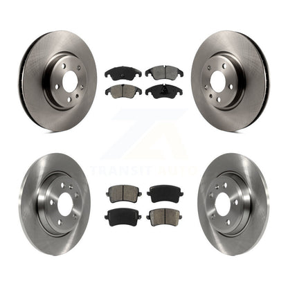 Brake Rotor & Semi-Metallic Pad Front Rear Kit For Audi Q5 A4 Quattro A5 allroad