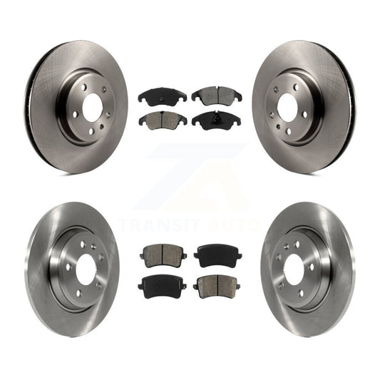 Brake Rotor & Semi-Metallic Pad Front Rear Kit For Audi Q5 A4 Quattro A5 allroad