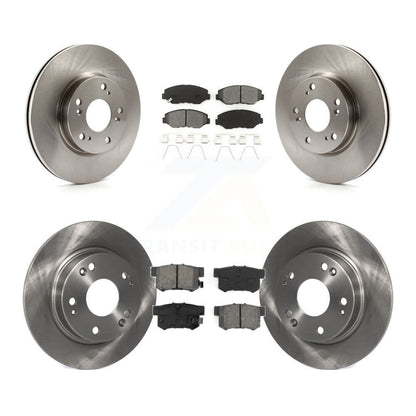 Disc Brake Rotors And Semi-Metallic Pads Front Rear Kit For 2013 Acura ILX 2.0L