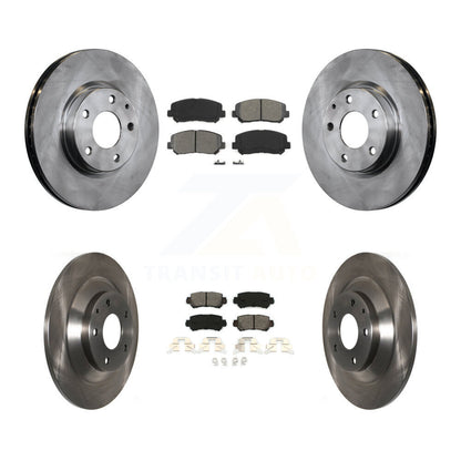 Disc Brake Rotors And Semi-Metallic Pads Front Rear Kit For 2013-2015 Mazda CX-5