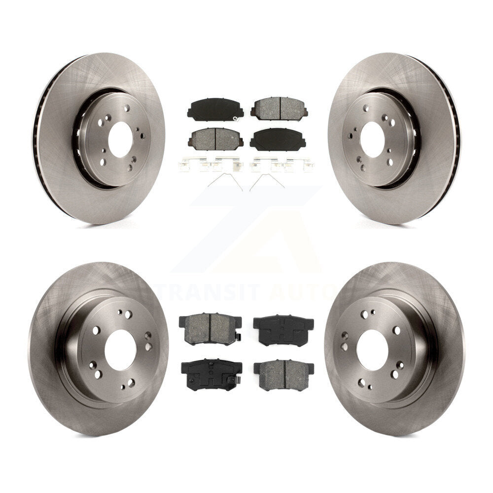 Disc Brake Rotors And Semi-Metallic Pads Front Rear Kit For 2016 Acura ILX