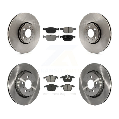 Disc Brake Rotors And Semi-Metallic Pads Front Rear Kit For Volvo XC90