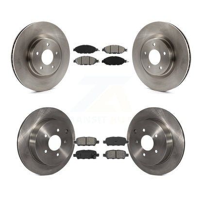 Brake Rotor & Semi-Metallic Pad Front Rear Kit For Nissan Murano Pathfinder QX60