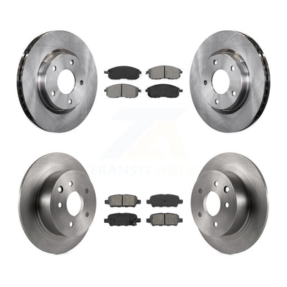 Disc Brake Rotors And Semi-Metallic Pads Front Rear Kit For Nissan Sentra