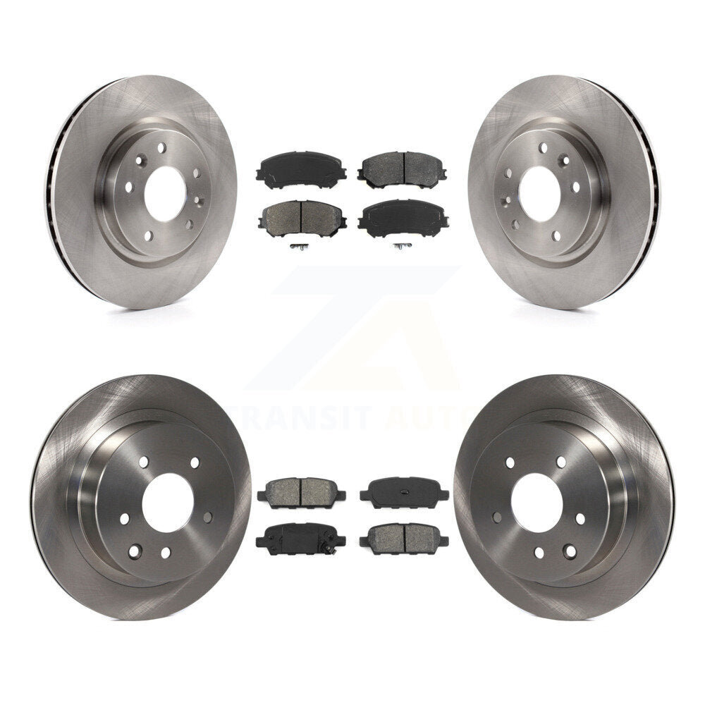 Disc Brake Rotor Semi-Metallic Pad Front Rear Kit For Nissan Rogue Sport Qashqai