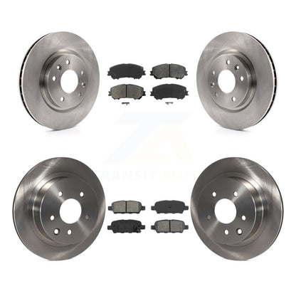 Disc Brake Rotor Semi-Metallic Pad Front Rear Kit For Nissan Rogue Sport Qashqai
