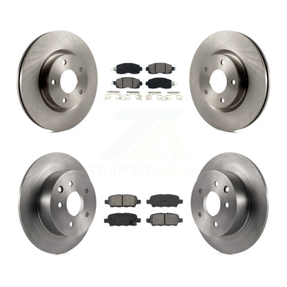 Disc Brake Rotors And Semi-Metallic Pads Front Rear Kit For Nissan Altima