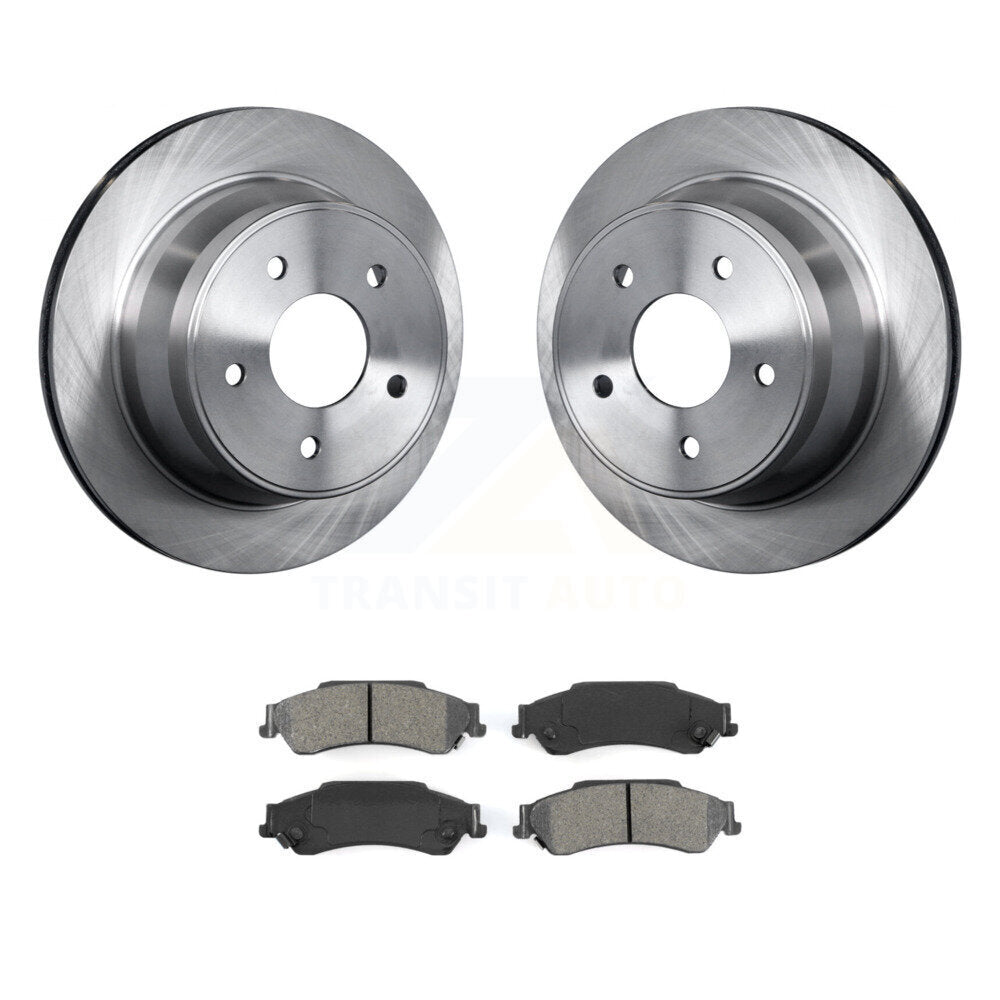 Brake Rotor Semi-Metallic Pad Rear Kit For Chevrolet GMC Blazer S10 Jimmy Sonoma