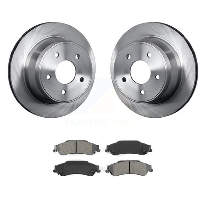Brake Rotor Semi-Metallic Pad Rear Kit For Chevrolet GMC Blazer S10 Jimmy Sonoma