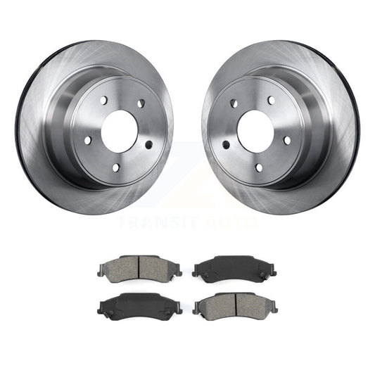 Brake Rotor Semi-Metallic Pad Rear Kit For Chevrolet GMC Blazer S10 Jimmy Sonoma