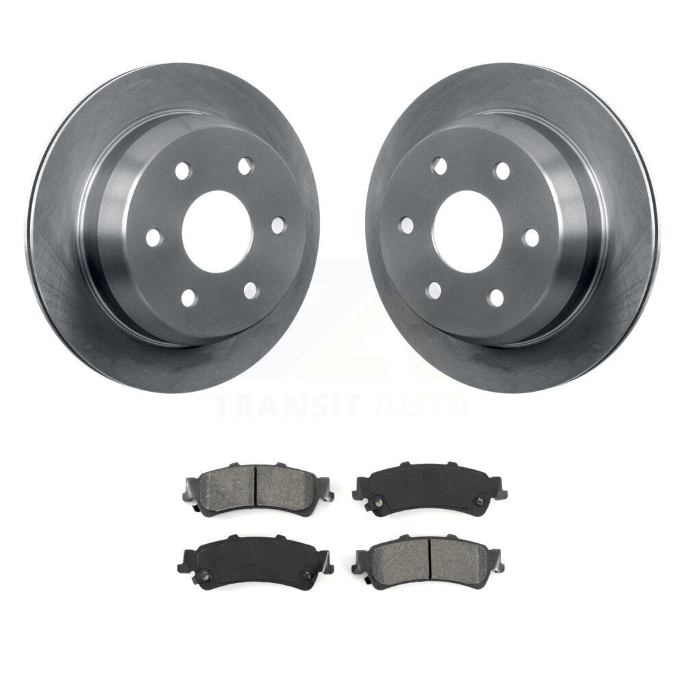Brake Rotor & Semi-Metallic Pad Rear Kit For Chevrolet GMC Silverado 1500 Sierra