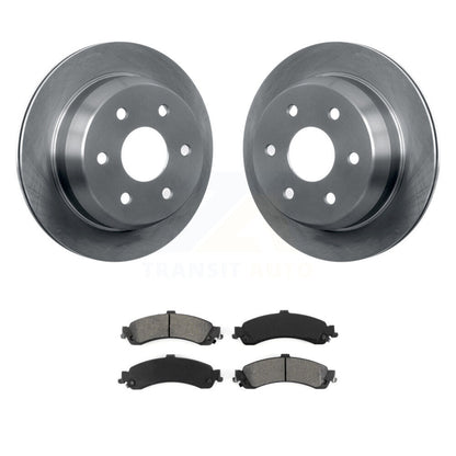 Disc Brake Rotor Semi-Metallic Pad Rear Kit For 2002 Chevrolet Suburban 1500 4WD