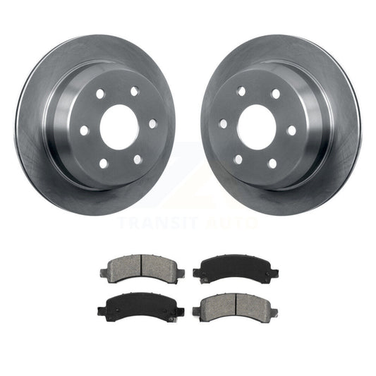 Brake Rotor And Semi-Metallic Pad Rear Kit For Chevrolet Avalanche 1500 Suburban