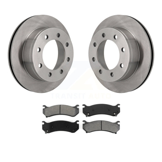 Brake Rotors Semi-Metallic Pad Rear Kit For Chevrolet GMC Sierra 2500 HD 3500 XL