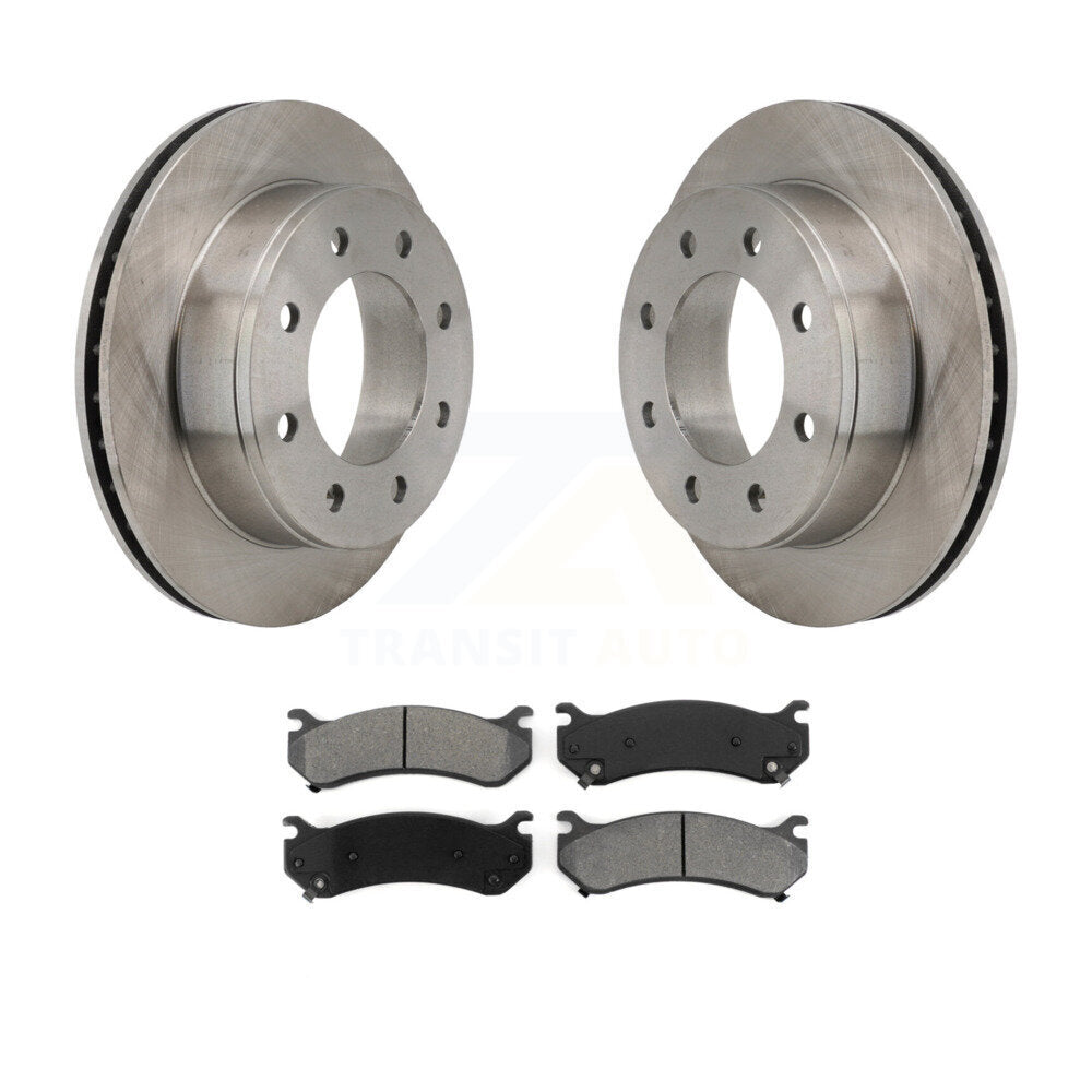 Brake Rotor & Semi-Metallic Pad Rear Kit For Chevrolet GMC Sierra 2500 HD Hummer