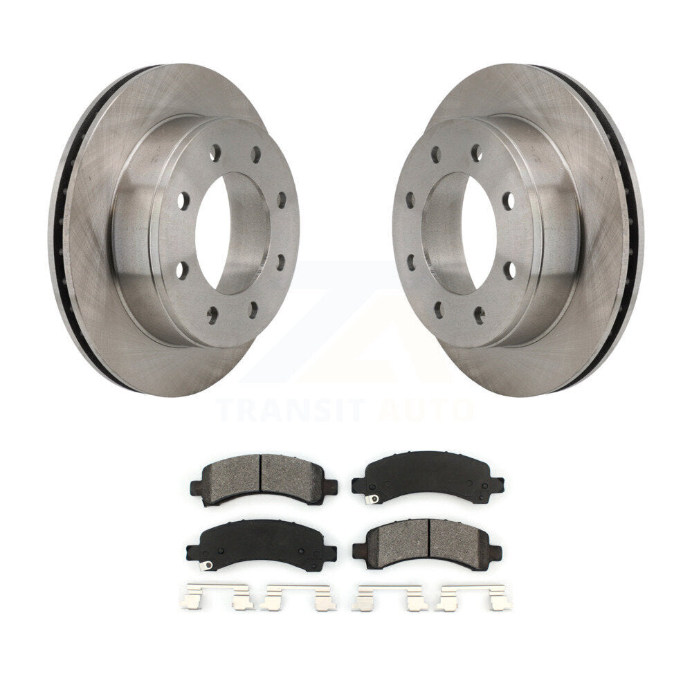 Brake Rotor And Semi-Metallic Pad Rear Kit For Chevrolet GMC Express 2500 Savana