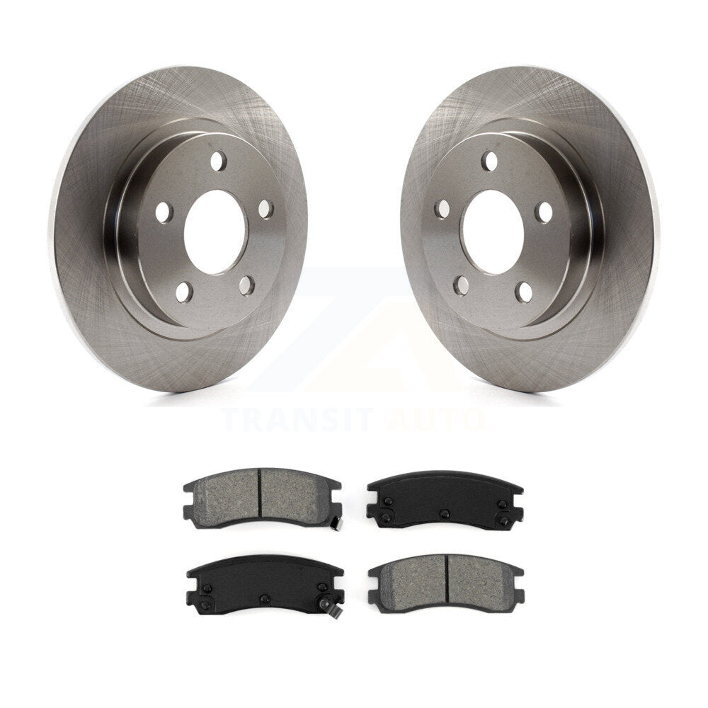 Brake Rotor Semi-Metallic Pad Rear Kit For Buick LeSabre Pontiac Bonneville Park