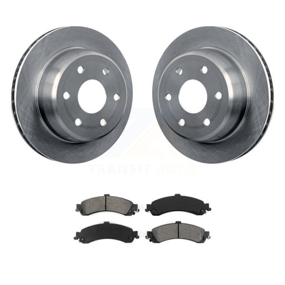Brake Rotor & Semi-Metallic Pad Rear Kit For Chevrolet GMC Silverado 1500 Sierra