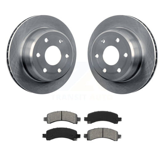 Brake Rotors Semi-Metallic Pad Rear Kit For Chevrolet GMC Avalanche 1500 Express