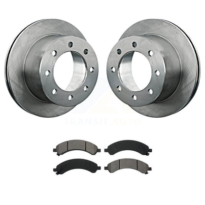 Brake Rotor And Semi-Metallic Pad Rear Kit For Chevrolet Express 3500 GMC Savana