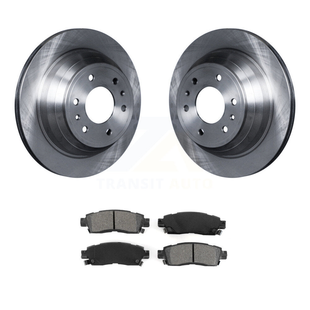 Brake Rotors & Semi-Metallic Pad Rear Kit For Chevrolet GMC Trailblazer Envoy XL