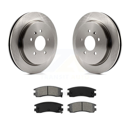 Brake Rotors & Semi-Metallic Pad Rear Kit For Cadillac Seville With Vented Rotor