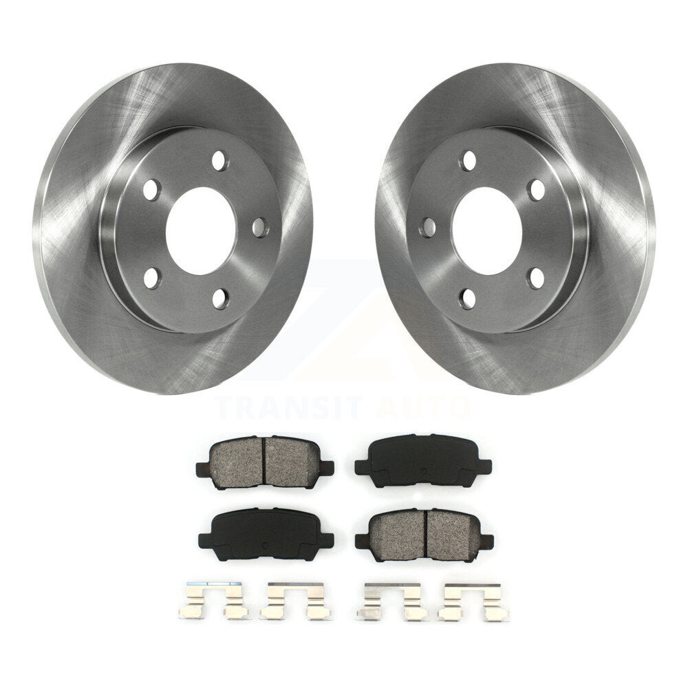 Brake Rotor Semi-Metallic Pad Rear Kit For Chevrolet Impala Buick LaCrosse Grand
