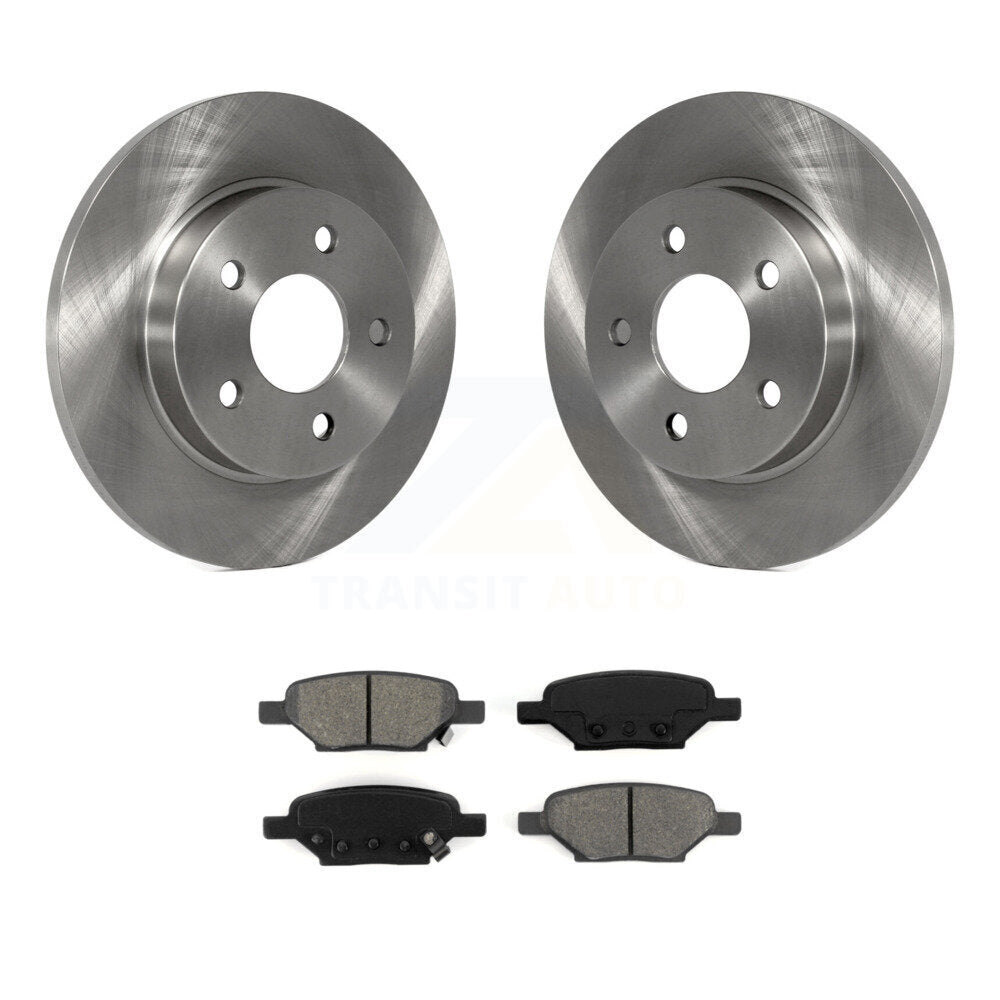 Brake Rotor Semi-Metallic Pad Rear Kit For Chevrolet Malibu Pontiac Cobalt G5 G6