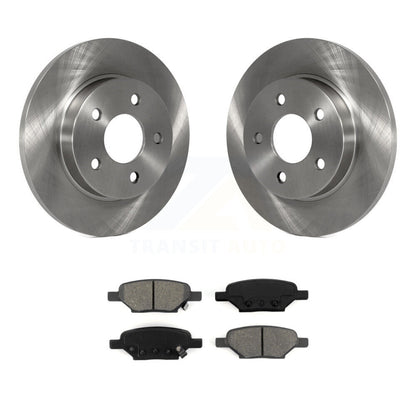 Brake Rotor Semi-Metallic Pad Rear Kit For Chevrolet Malibu Pontiac Cobalt G5 G6