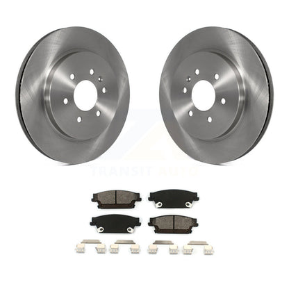 Disc Brake Rotors And Semi-Metallic Pads Rear Kit For Cadillac SRX