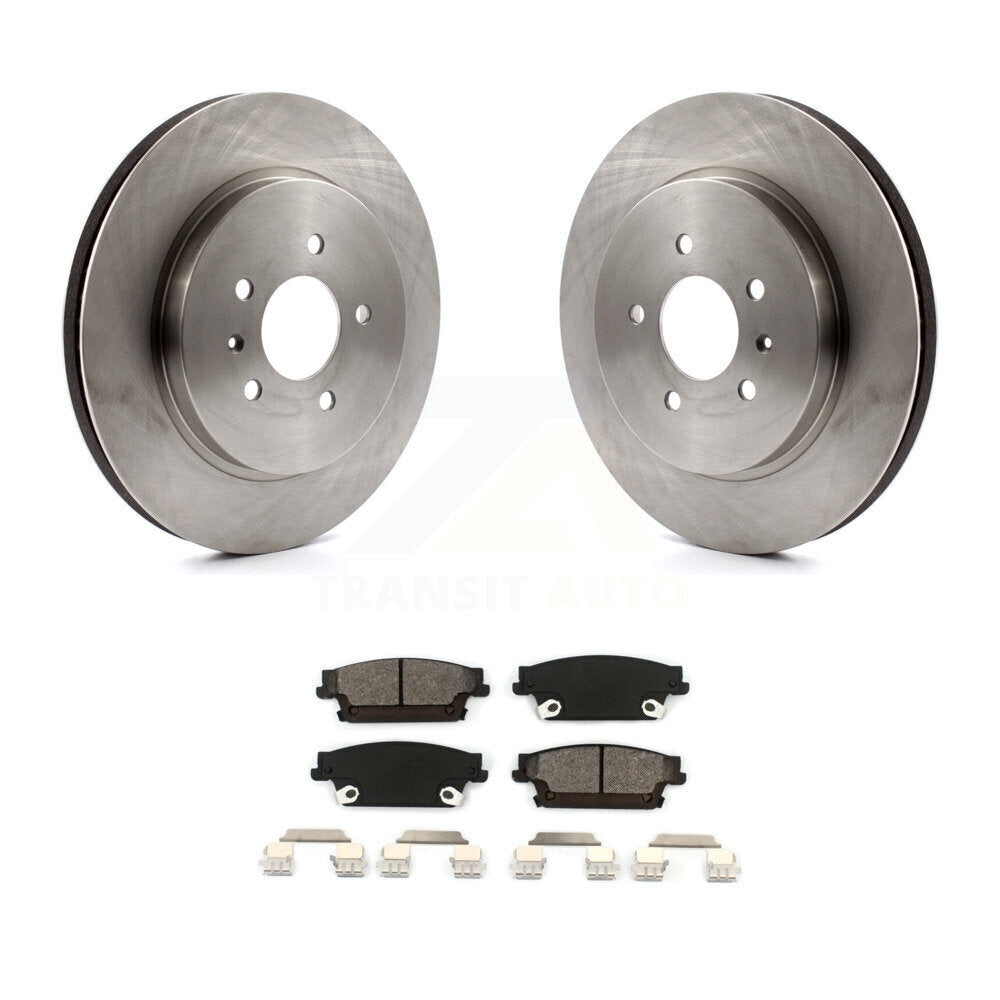Disc Brake Rotors And Semi-Metallic Pads Rear Kit For Cadillac CTS STS