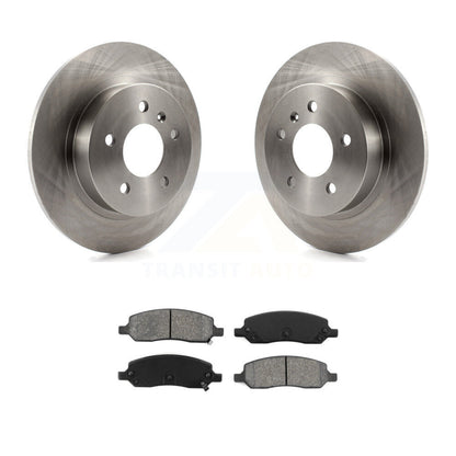 Brake Rotors Semi-Metallic Pad Rear Kit For 2006-2011 Buick Lucerne Cadillac DTS