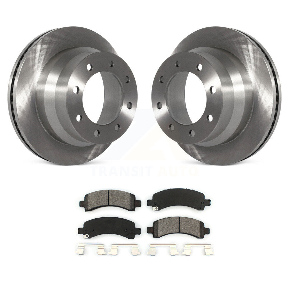 Disc Brake Rotors And Semi-Metallic Pads Rear Kit For Chevrolet Express 4500